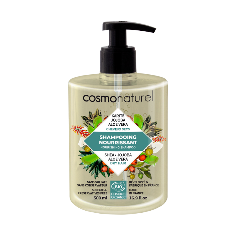 Organic Shea, Jojoba & Aloe Vera Dry Hair Nourishing Shampoo – Cosmo Naturel Organic Shea, Jojoba & Aloe Vera Dry Hair Nourishing Shampoo – Cosmo Naturel