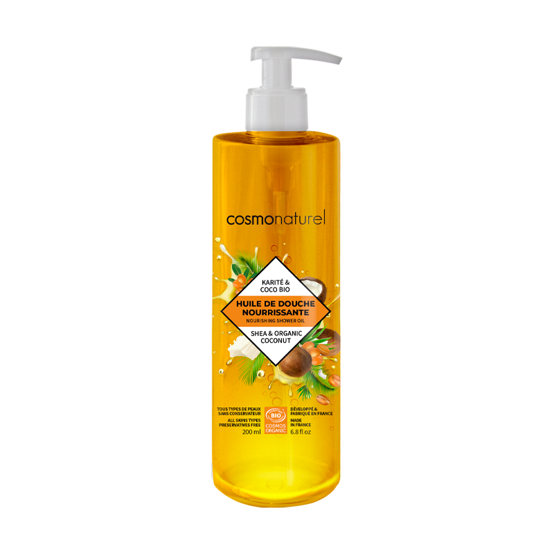 Huile de Douche Nourrissante Karité & Coco BIO Cosmo Naturel